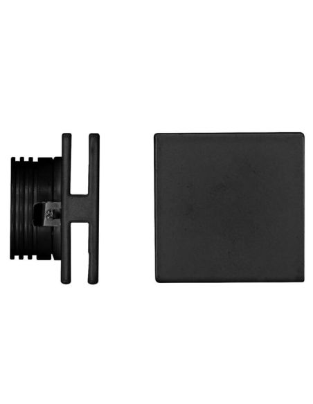 Aplique LED Cuadrado PORT Negro 4W Empotrable con Luz en 4 Lados 3000K Beneito Faure