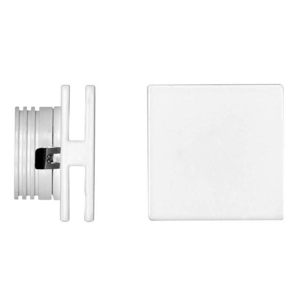 Aplique LED Cuadrado PORT Blanco 4W Empotrable con Luz 360° 3000K Beneito Faure