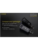 Linterna LED de mano TUP GRAY compacta 1000 lúmenes y 180m alcance, batería 1200mAh recargable Gris