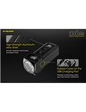 Linterna LED de mano TUP GRAY compacta 1000 lúmenes y 180m alcance, batería 1200mAh recargable Gris