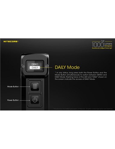 Lampe torche LED compacte TUP GRAY, 1 000 lumens, portée de 180 m, batterie rechargeable de 1 200 mAh