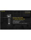 Linterna LED de mano TUP GRAY compacta 1000 lúmenes y 180m alcance, batería 1200mAh recargable Gris