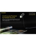 Linterna LED de mano TUP GRAY compacta 1000 lúmenes y 180m alcance, batería 1200mAh recargable Gris