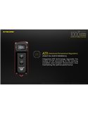 Linterna LED de mano TUP GRAY compacta 1000 lúmenes y 180m alcance, batería 1200mAh recargable Gris