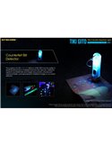 Linterna de mano recargable TIKI GITD BLUE, brilla en la oscuridad 300Lm y alcance 71m IP66 muy ligera Azul