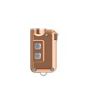 Linterna de mano TINI Cu acabado cobre 380 lúmenes y 64m alcance, batería recargable, accesorio llavero Cobre