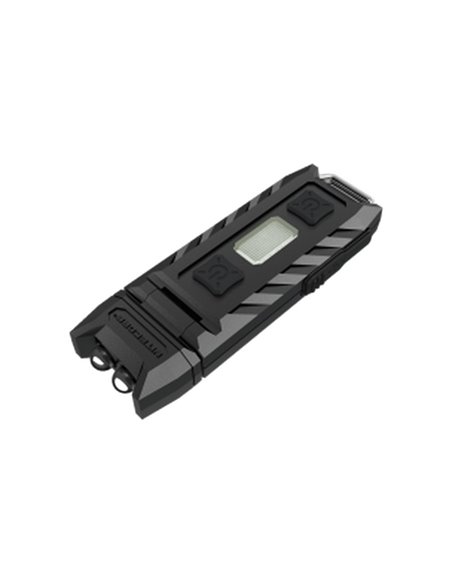 Linterna LED de mano super ligera Thumb LEO 45Lm, luz 120º orientable, modo ultravioleta, clip enganche 