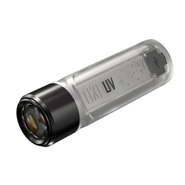 Linterna de mano TIKI UV con luz ultravioleta, muy ligera y cuerpo luminoso high CRI IP66 Gris