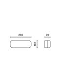 Luz de emergencia LED para exterior EVOLUTION, 150Lm, 0,67W, 5000K, 4 leds, IK08, para superficie o enresada