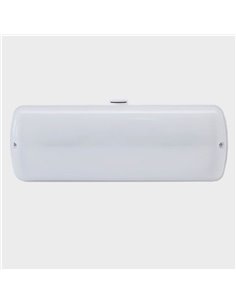 Luz de emergência externa EVOLUTION LED, 200Lm, 0,67W, 5000K, 6 LEDs, IK08, para montagem em superfície ou embutida