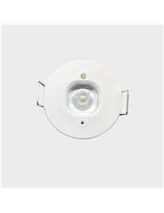 Luz antipánico LED empotrada, K-MINI Ø40mm, 182Lm, 5000K, 2h de autonomía, luminaria estructural, no permanente 2