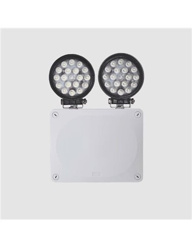 Proyectores de emergencia LED adosada a la pared a grandes alturas 5m, SD 1900Lm, 5000K 