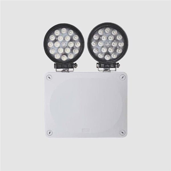 Proyectores de emergencia LED adosada a la pared a grandes alturas 5m, SD 1900Lm, 5000K 