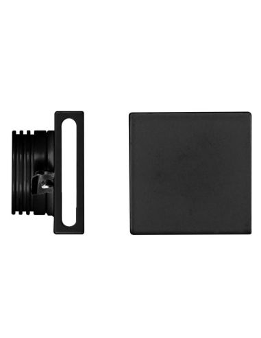 Aplique LED de Pared Negro STEPS 4W para Señalización Empotrable – Luz Cálida por Doble Salida