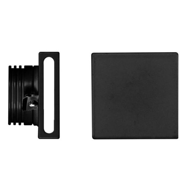Aplique LED de Pared Negro STEPS 4W para Señalización Empotrable – Luz Cálida por Doble Salida