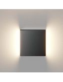 Aplique LED de Pared Negro STEPS 4W para Señalización Empotrable – Luz Cálida por Doble Salida Encendido