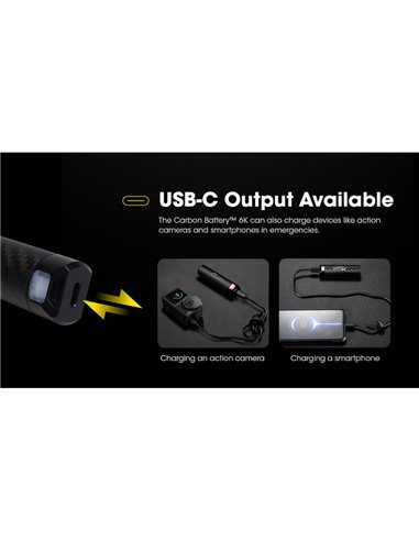 Batería externa recargable y portátil 6000mAh 3.6V (21.6Wh) IP68 y sumergible 2 metros