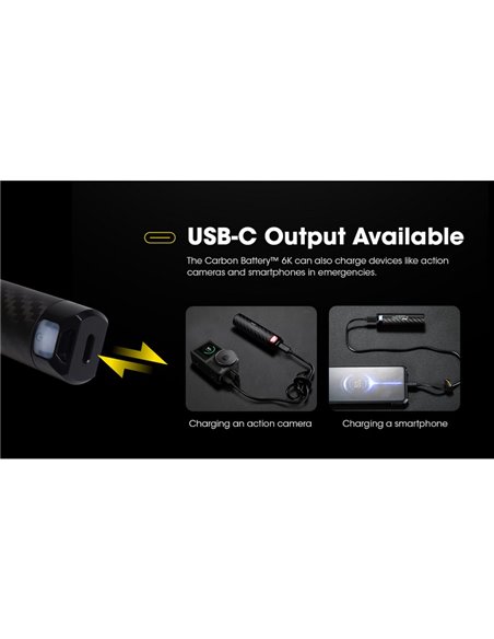 Batería externa recargable y portátil 6000mAh 3.6V (21.6Wh) IP68 y sumergible 2 metros