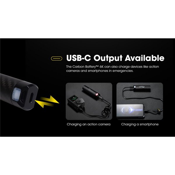 Batería externa recargable y portátil 6000mAh 3.6V (21.6Wh) IP68 y sumergible 2 metros