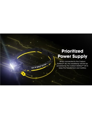 Bateria externa recarregável e portátil 6000mAh 3,6V (21,6Wh) IP68 e submersível 2 metros