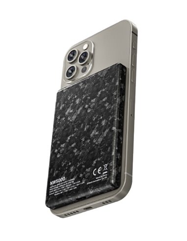 Batería recargable NW5000 magnética y ultrafina, Power-Bank 5000 mAh 3,85 V (19,25 Wh)