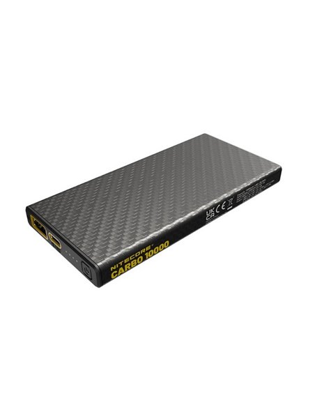 Batería recargable Power-Bank CARBO 10000 10,000 mAh (38.5 Wh) 157g potencia salida 20W USB-C