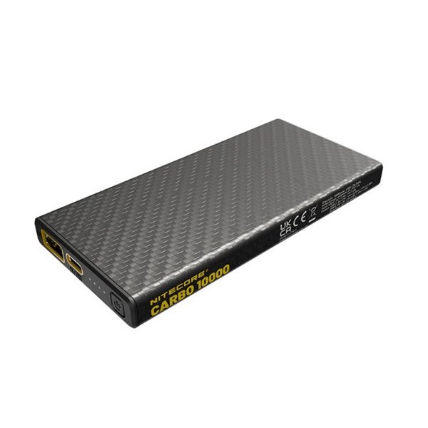 Batería recargable Power-Bank CARBO 10000 10,000 mAh (38.5 Wh) 157g potencia salida 20W USB-C