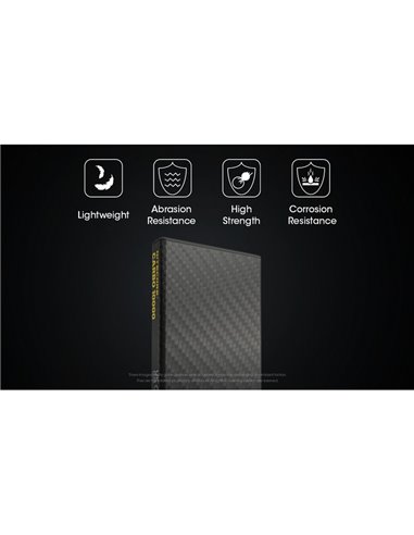 Batería recargable Power-Bank CARBO 10000 10,000 mAh (38.5 Wh) 157g potencia salida 20W USB-C