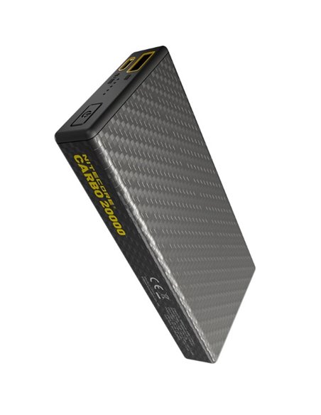 Bateria recarregável CARBO 20000 Power-Bank de 20.000 mAh (77 Wh), 295 g, saída USB-C de 20 W