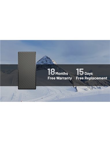 Bateria recarregável Power Bank 20.000 mAh (77 Wh) SUMMIT 20000 303g IPX5 fibra de carbono, saída de 20 W