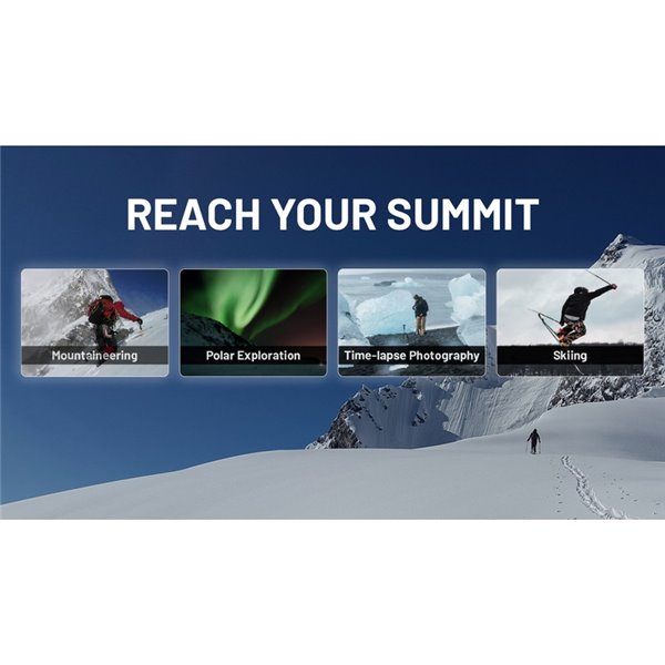 Batería Power Bank recargable 20.000 mAh (77 Wh) SUMMIT 20000 303g IPX5 fibra de carbono, salida 20W