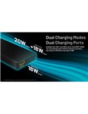 Batería Power Bank recargable 20.000 mAh (77 Wh) SUMMIT 20000 303g IPX5 fibra de carbono, salida 20W