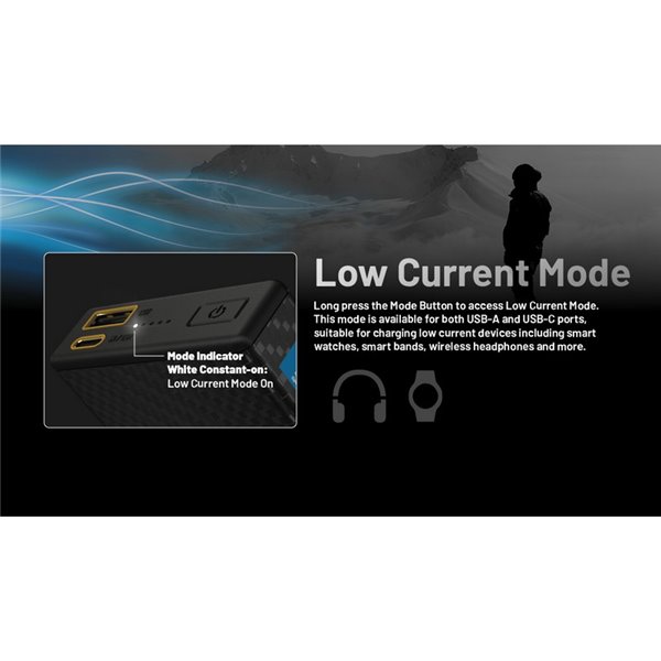 Bateria recarregável Power Bank 20.000 mAh (77 Wh) SUMMIT 20000 303g IPX5 fibra de carbono, saída de 20 W