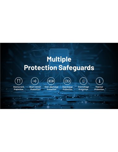 Batterie externe rechargeable 20 000 mAh (77 Wh) SUMMIT 20000 303 g IPX5 fibre de carbone, puissance de sortie 20 W