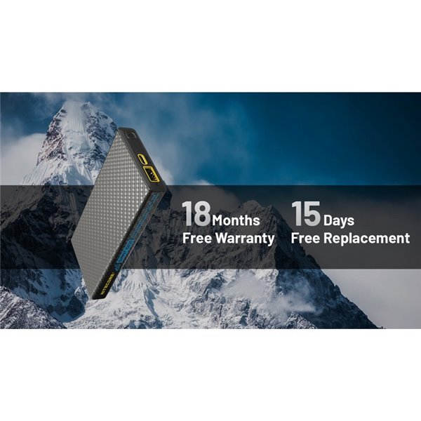 Batería Power Bank recargable 10.000 mAh fibra de carbono (38,5 Wh), salida 20W SUMMIT 10000 172g IPX5