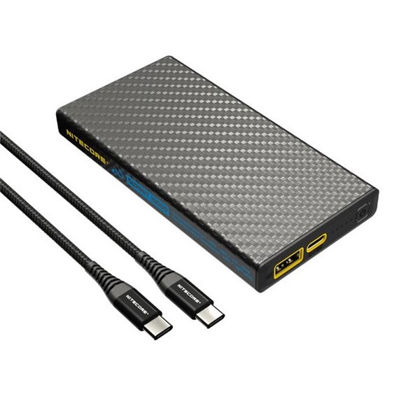 Batería Power Bank recargable 10.000 mAh fibra de carbono (38,5 Wh), salida 20W SUMMIT 10000 172g IPX5