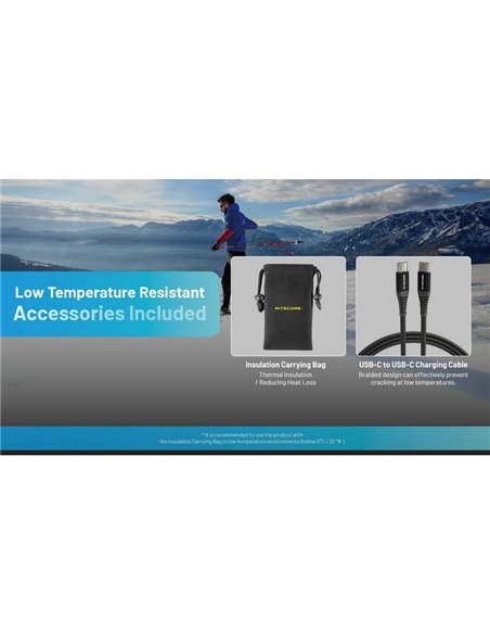 Power Bank recarregável 10.000 mAh fibra de carbono (38,5 Wh), saída de 20 W SUMMIT 10000 172 g IPX5