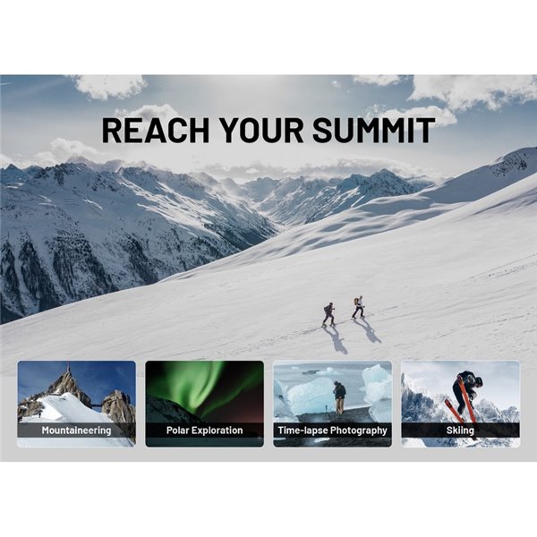 Batería Power Bank recargable 10.000 mAh fibra de carbono (38,5 Wh), salida 20W SUMMIT 10000 172g IPX5