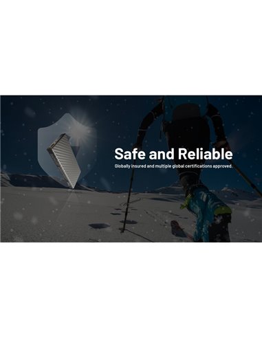 Power Bank recarregável 10.000 mAh fibra de carbono (38,5 Wh), saída de 20 W SUMMIT 10000 172 g IPX5