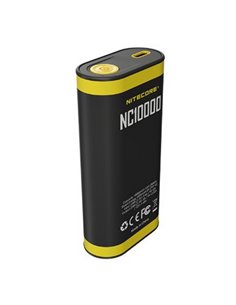 Batterie externe NC10000 Li-ion 10 000 mAh 3,6 V (36 Wh) rechargeable avec lampe de poche USB-C IPX5 50 Lm 2