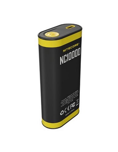 Batería recargable NC10000 Power Bank Li-ion 10,000 mAh 3.6 V (36 Wh) con linterna 50Lm USB-C IPX5