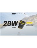 Batería recargable NC10000 Power Bank Li-ion 10,000 mAh 3.6 V (36 Wh) con linterna 50Lm USB-C IPX5