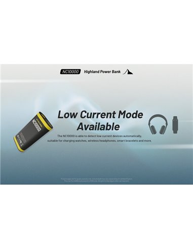Batería recargable NC10000 Power Bank Li-ion 10,000 mAh 3.6 V (36 Wh) con linterna 50Lm USB-C IPX5