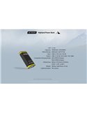 Batería recargable NC10000 Power Bank Li-ion 10,000 mAh 3.6 V (36 Wh) con linterna 50Lm USB-C IPX5