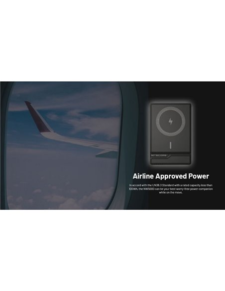 Batería recargable NW5000 magnética y ultrafina, Power-Bank 5000 mAh 3,85 V (19,25 Wh)