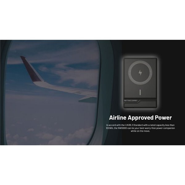 Bateria magnética recarregável ultrafina NW5000, Power Bank 5000 mAh 3,85 V (19,25 Wh)