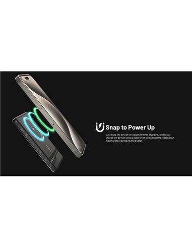 Batería recargable NW5000 magnética y ultrafina, Power-Bank 5000 mAh 3,85 V (19,25 Wh)
