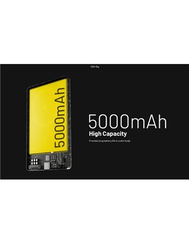 Batería recargable NW5000 magnética y ultrafina, Power-Bank 5000 mAh 3,85 V (19,25 Wh)