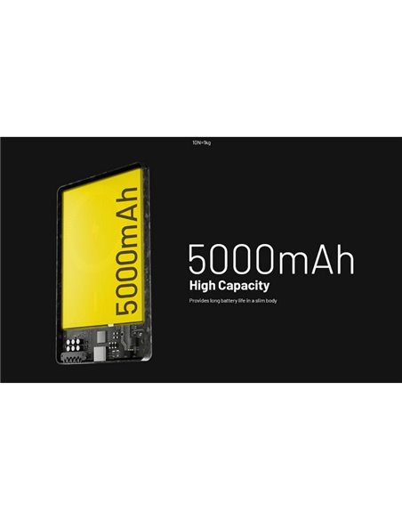 Batería recargable NW5000 magnética y ultrafina, Power-Bank 5000 mAh 3,85 V (19,25 Wh)