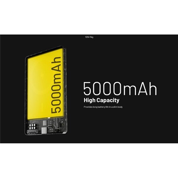 Bateria magnética recarregável ultrafina NW5000, Power Bank 5000 mAh 3,85 V (19,25 Wh)